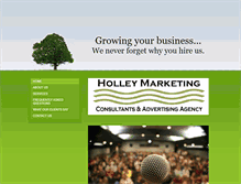 Tablet Screenshot of holleymarketingconsultants.com